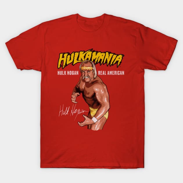 Hulk Hogan Hulkamania Pose T-Shirt by MunMun_Design